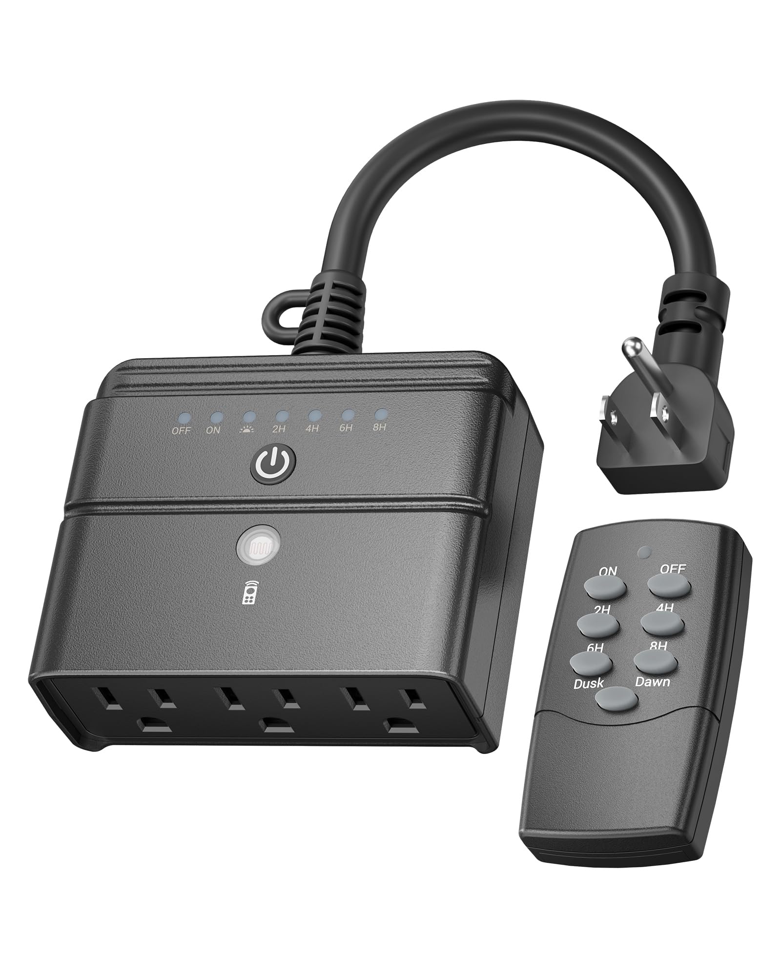BN-LINK outdoor light timer with dusk-to-dawn focus for reliable exterior lighting.