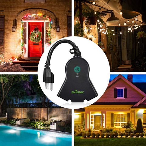 BN-LINK Outdoor Plug features a 6.8 inch flexible cord