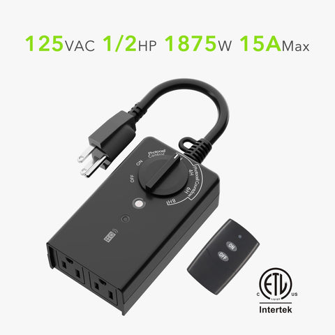 BN-LINK 100 ft remote range lets you control lights through walls from inside.