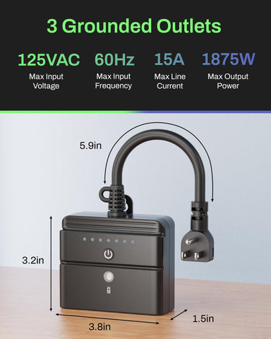 BN-LINK compact cord design allows flexible placement around décor.