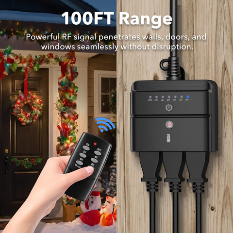 BN-LINK remote control outlet for indoor operation up to 100ft