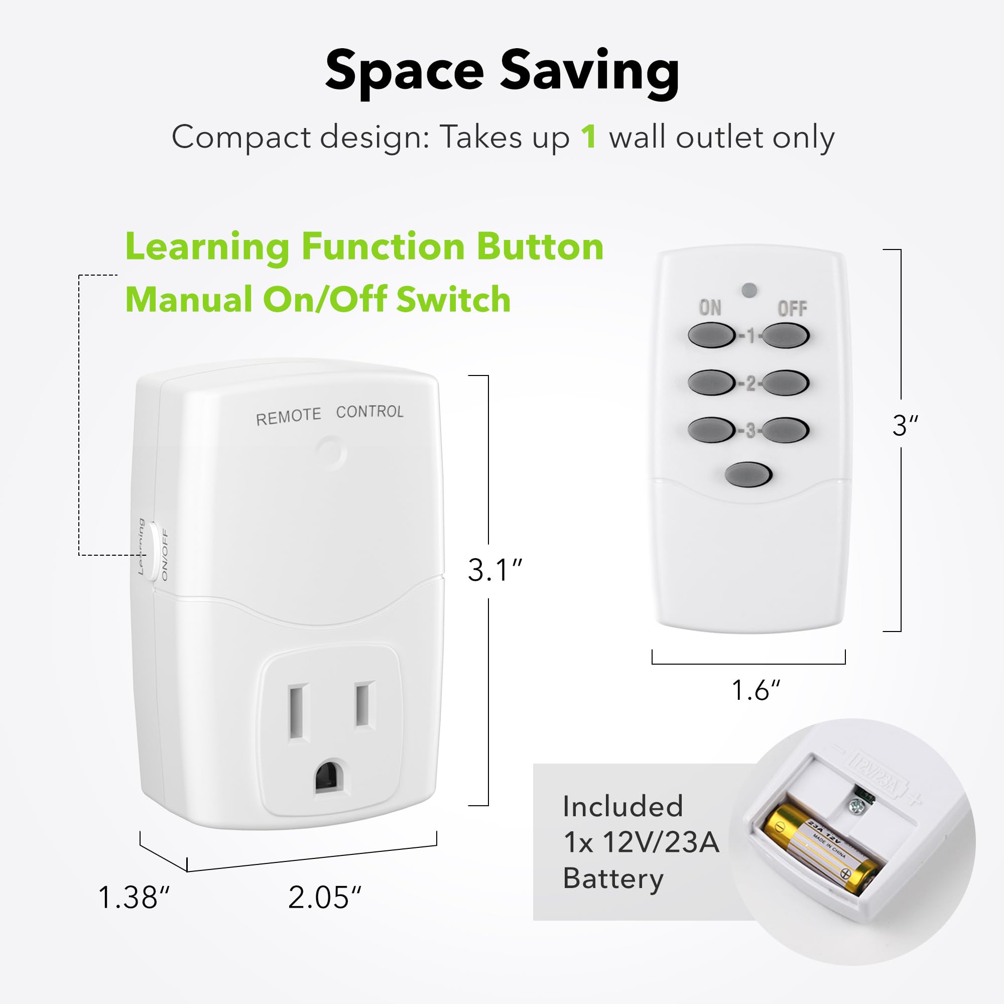 BN-LINK remote controls lamps and electronics from a distance