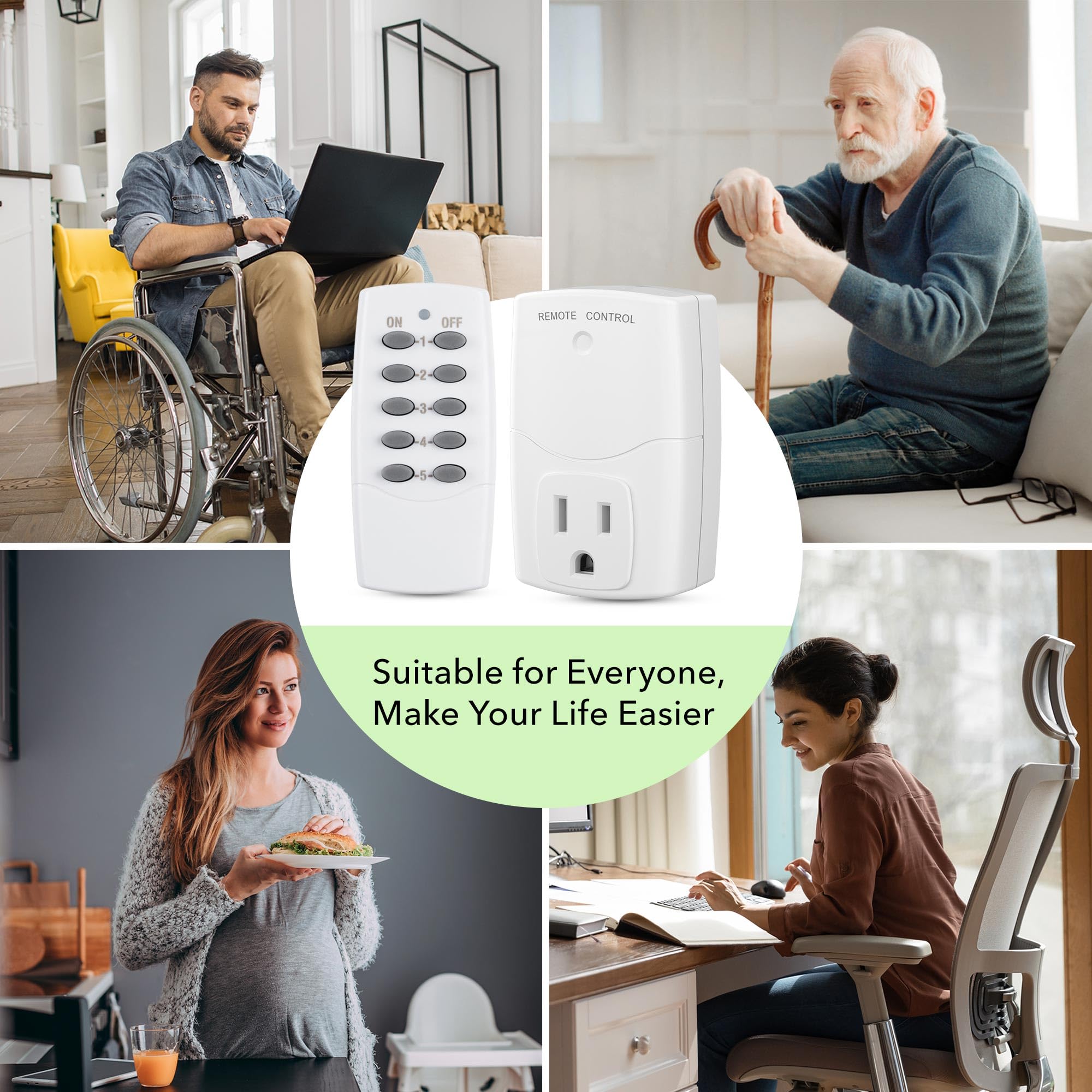 BN-LINK remote signal range up to 100 ft through walls for reliable operation