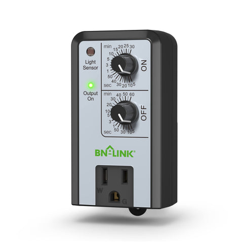 BN-LINK short period timer front view for hydroponics interval programming