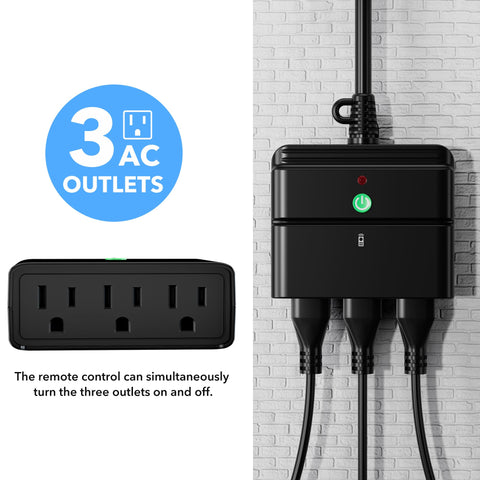 BN-LINK 6-inch cord keeps the control unit neatly tucked.