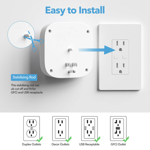 BN-LINK stability-prong feature helps keep the extender secure in use.
