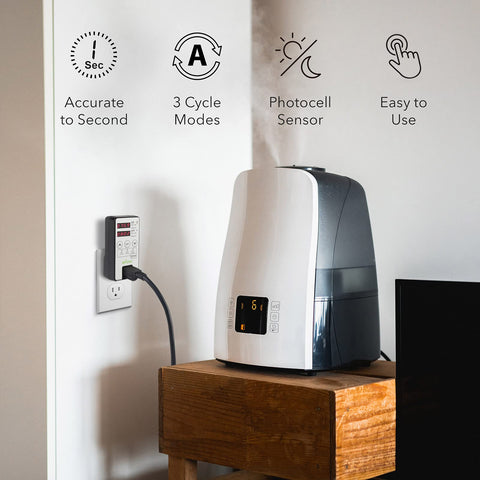 BN-LINK timer outlet 3-prong grounded design emphasizes safe operation