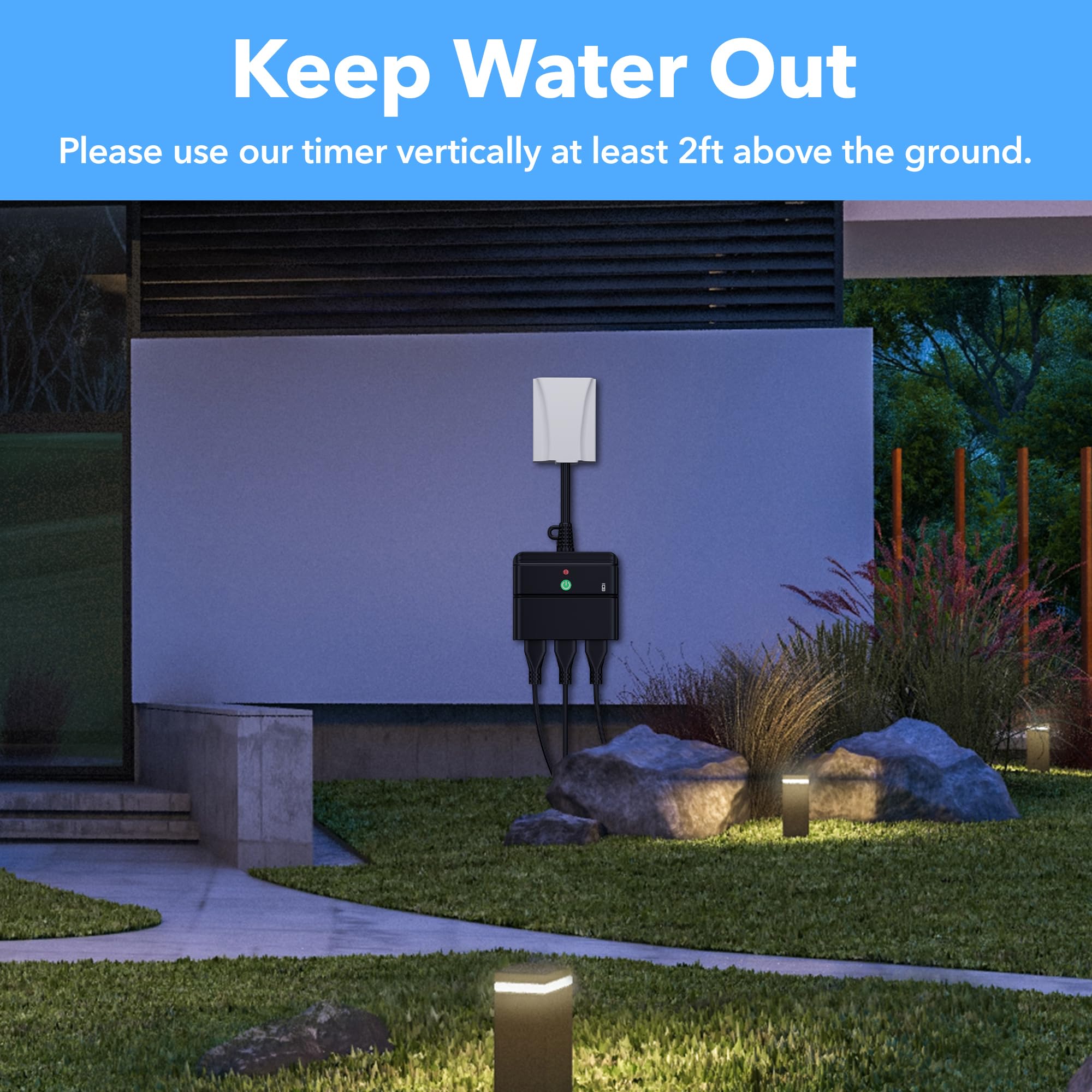 BN-LINK weatherproof plug designed to resist rain and dust.
