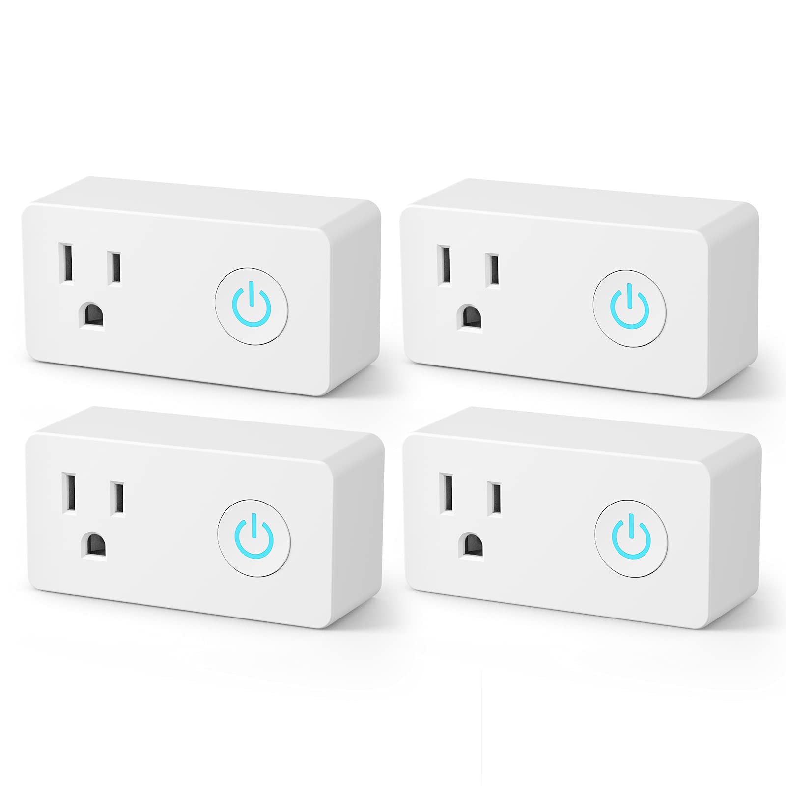 BN-LINK WiFi smart plug 4-pack product shot ready to automate lamps and electronics