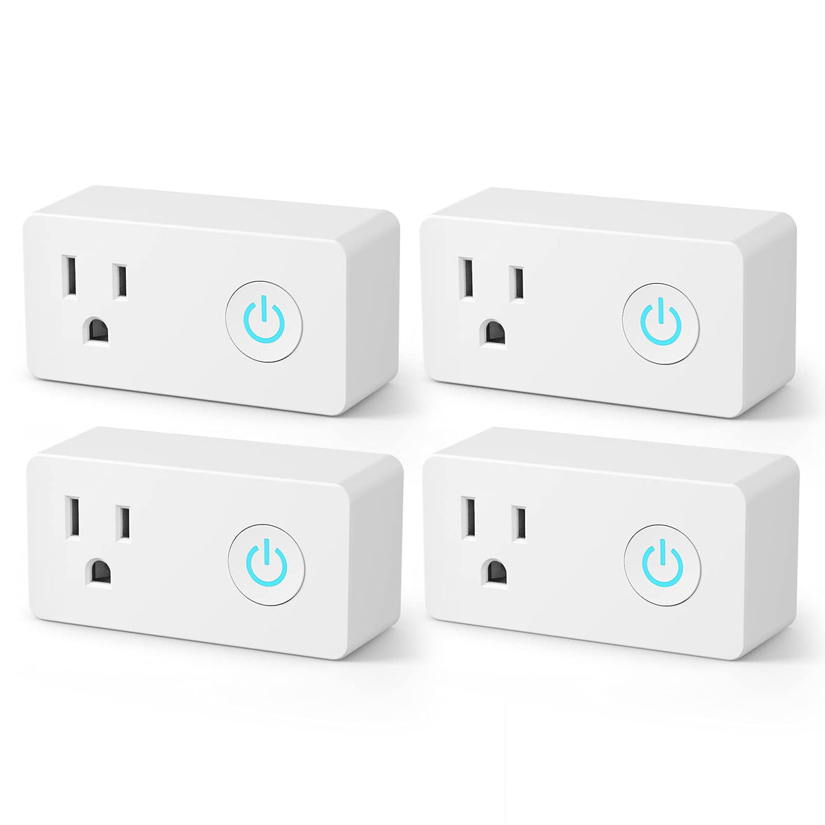 BN-LINK WiFi smart plug 4-pack product shot ready to automate lamps and electronics