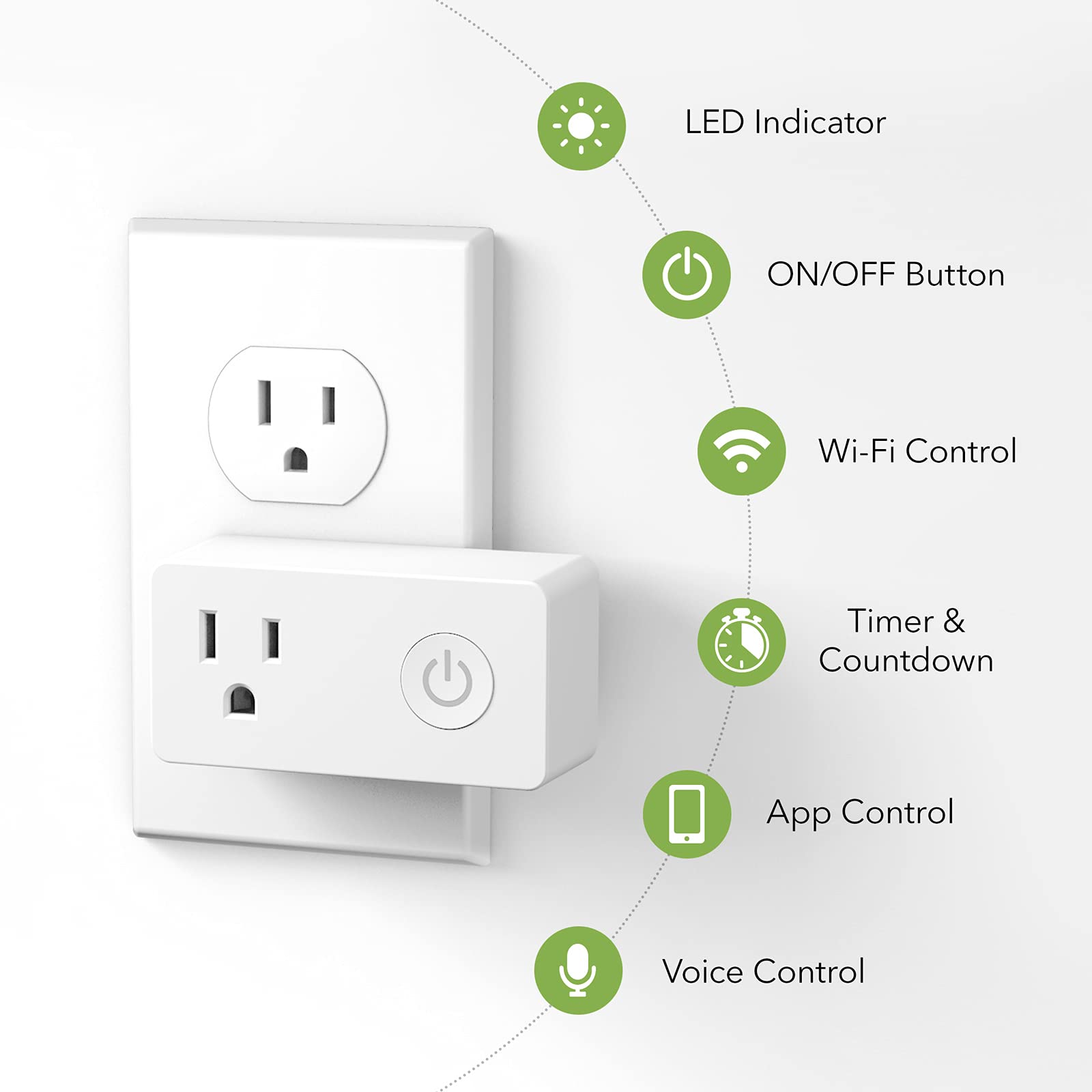 BN-LINK app control interface showing smart plug setup and control