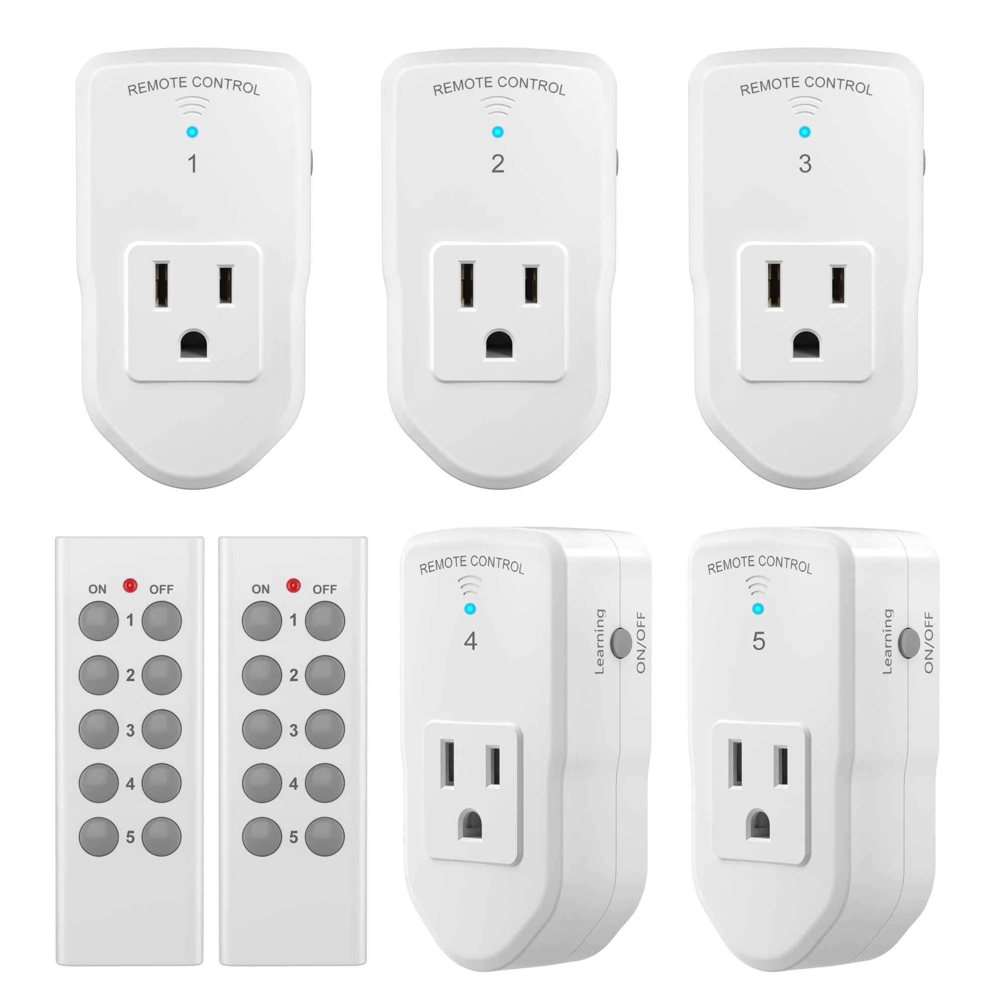 BN-LINK wireless outlet kit front view for quick plug-and-play setup.