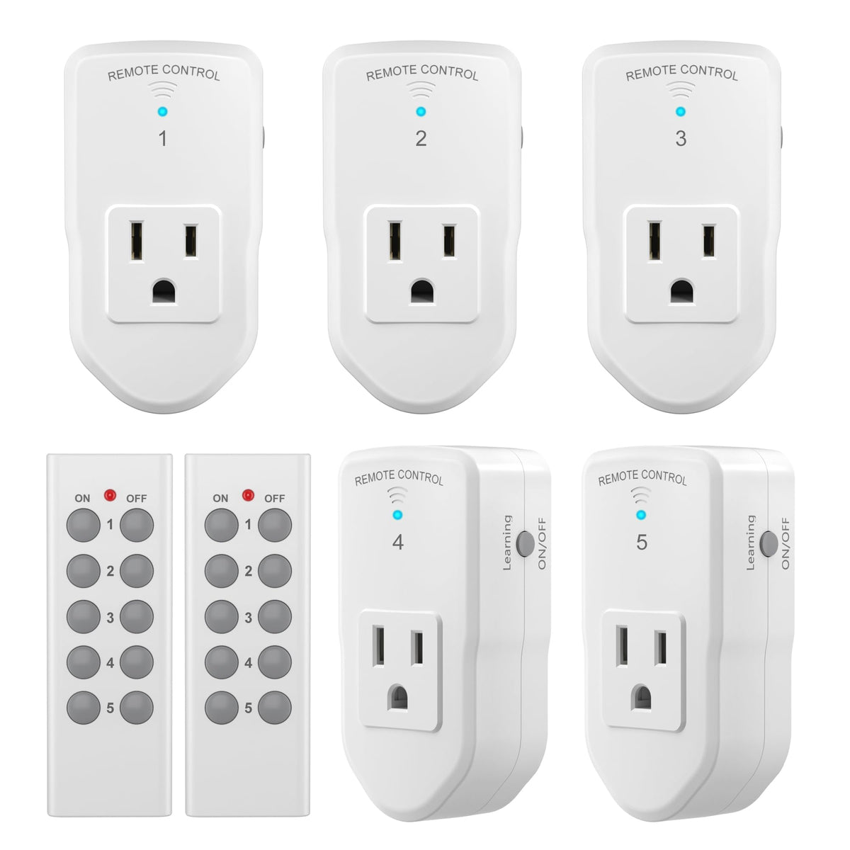 BN-LINK wireless outlet kit front view for quick plug-and-play setup.
