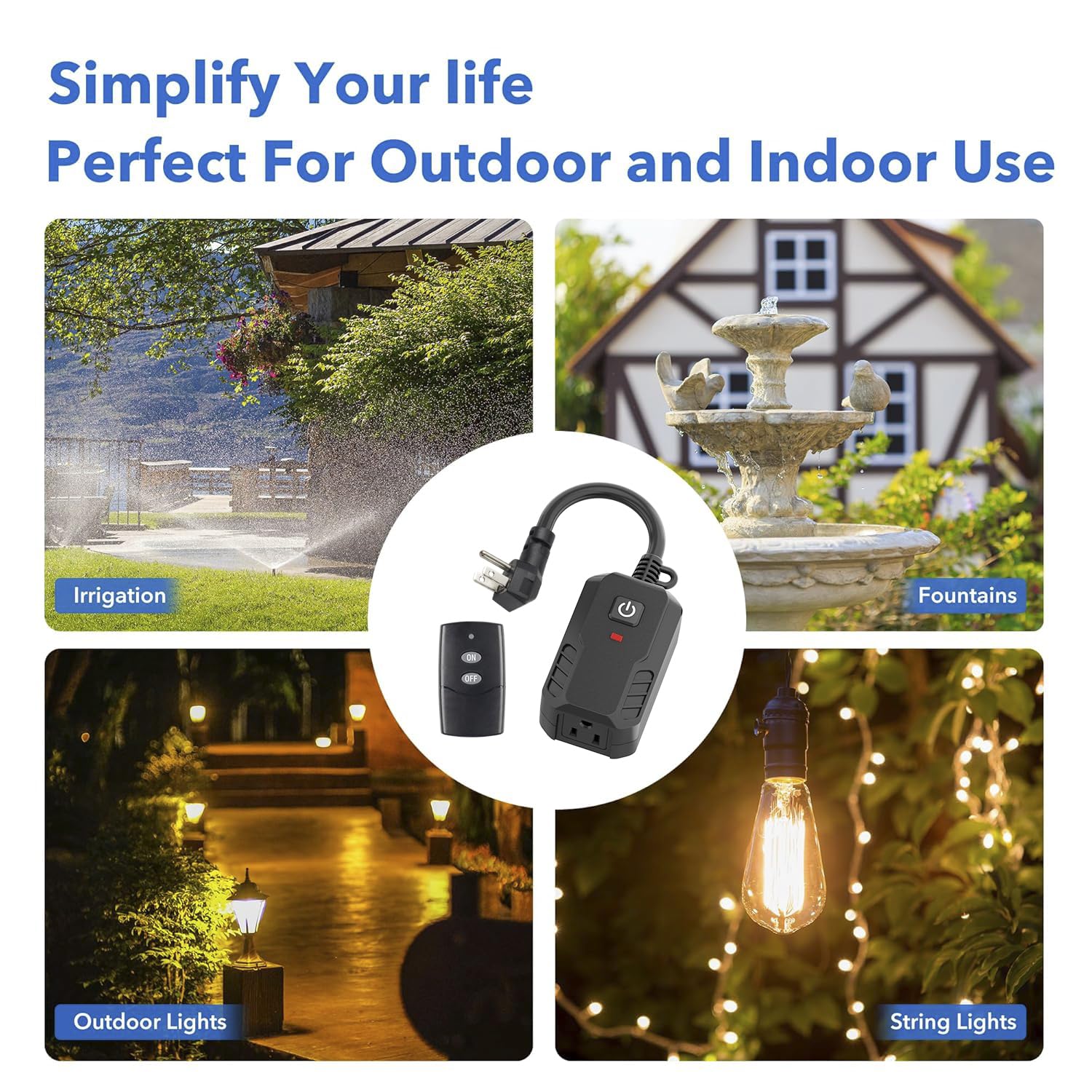 BN-LINK yard lights, pool pumps, and sprinklers control from indoors
