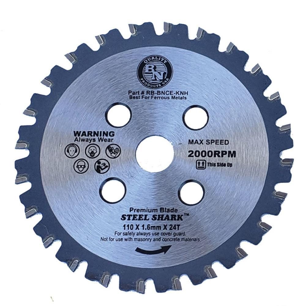 BN Products RB-BNCE-KNH 1 replacement blade close-up for burr-free, cool cuts.