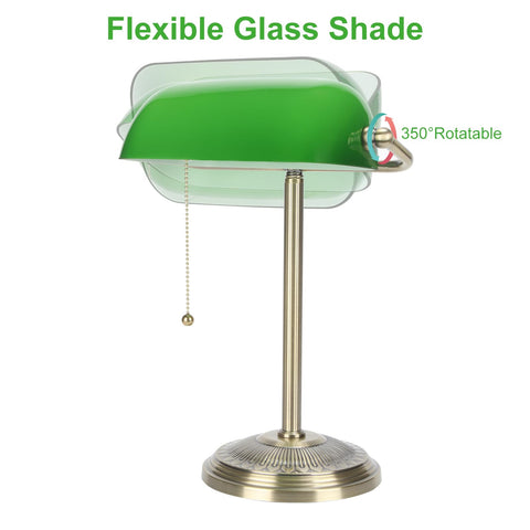 BNYFDC Bankers Lamp durable iron body with brass finish for lasting style