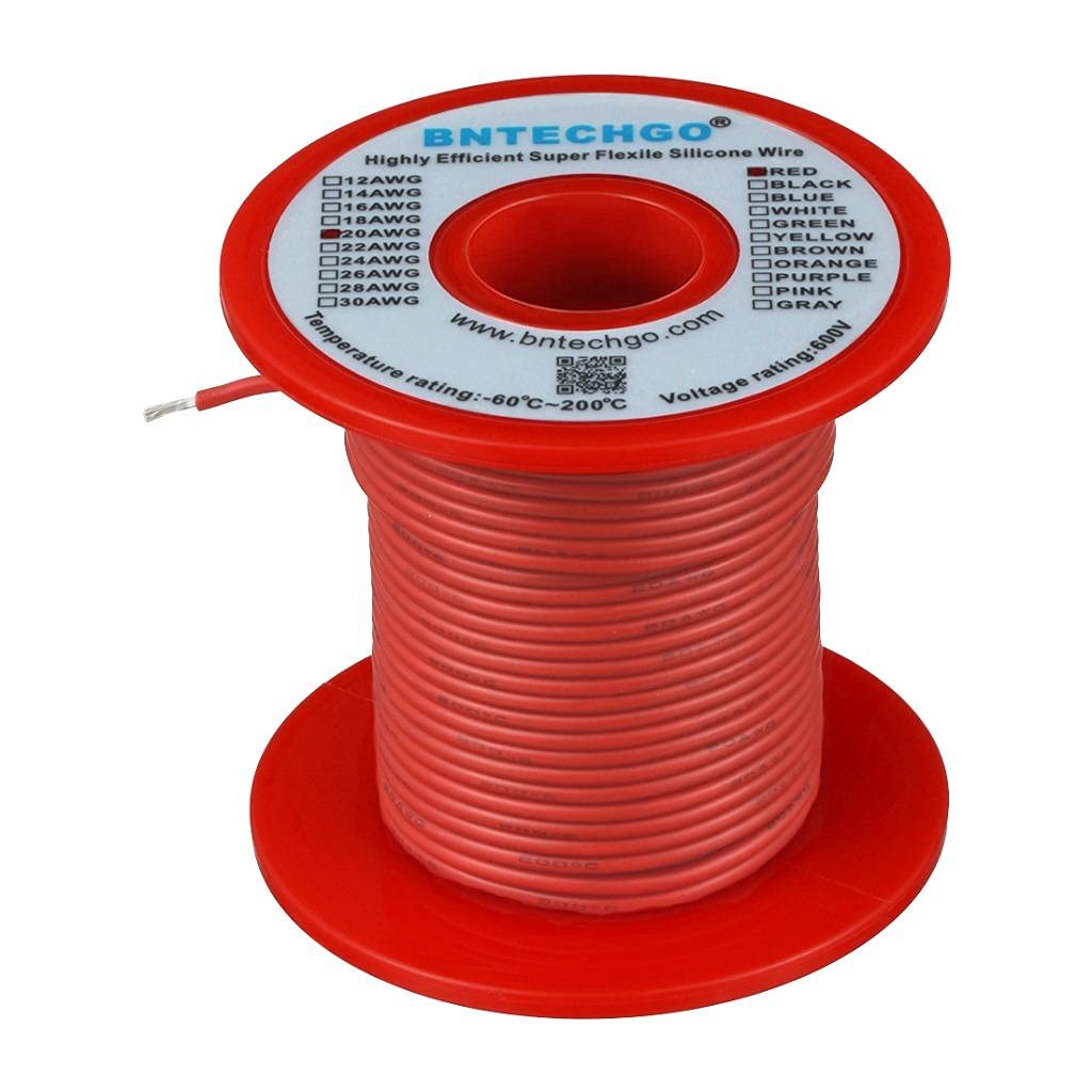 BNTECHGO silicone wire 20 AWG strands closeup highlighting tinned copper for corrosion resistance
