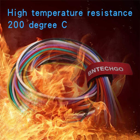BNTECHGO 18ga silicone wire shows flexible construction and 600V rating for tight bends