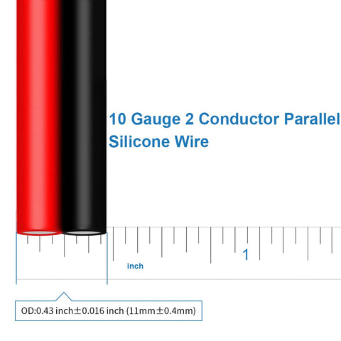 BNTECHGO silicone insulation cross-section showing 200°C-rated protection