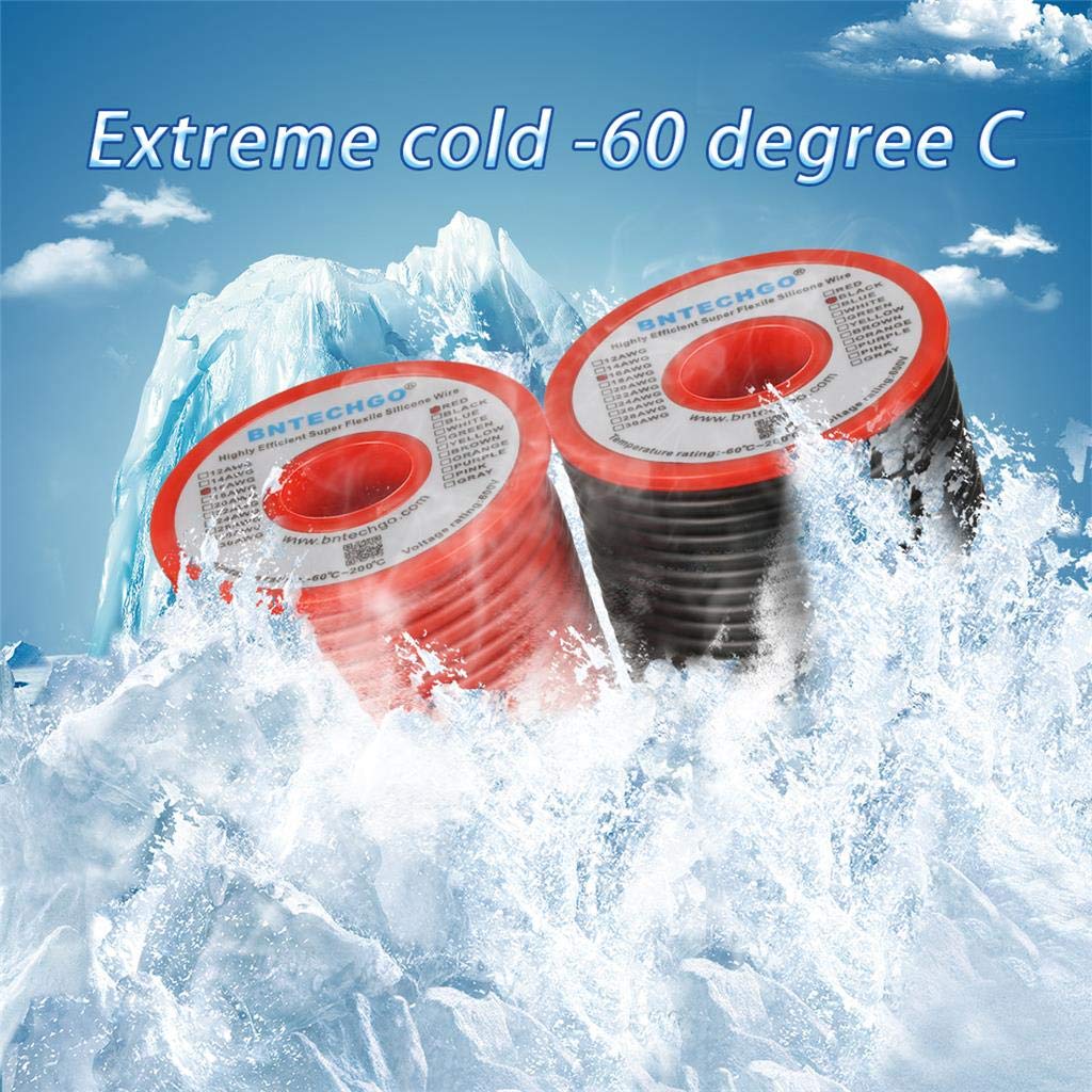 BNTECHGO silicone wire extreme cold 60c resilient for freezing conditions