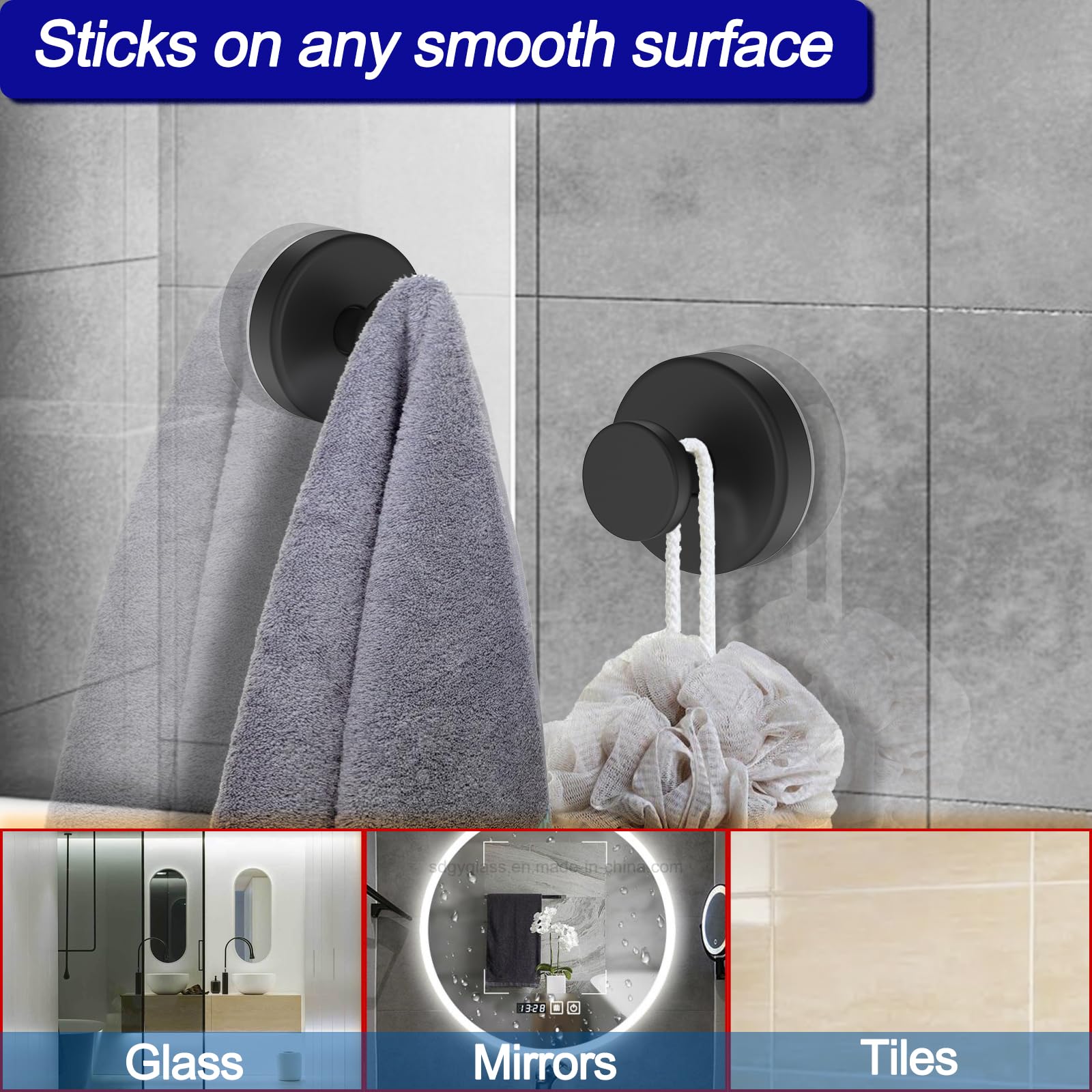 Bntuk suction cup hook in shower area keeps essentials within reach