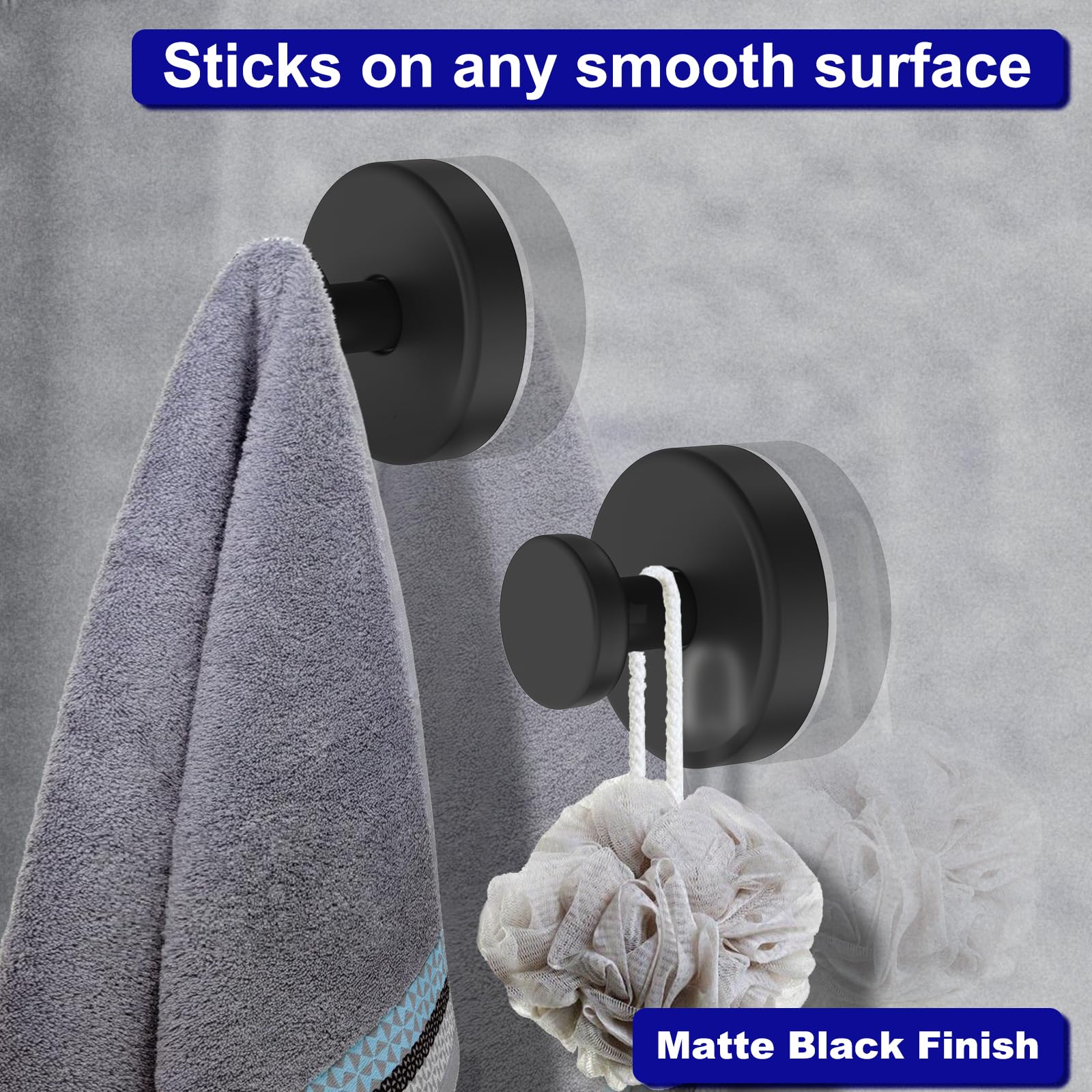Bntuk glass-door hook keeps towels organized in tight spaces