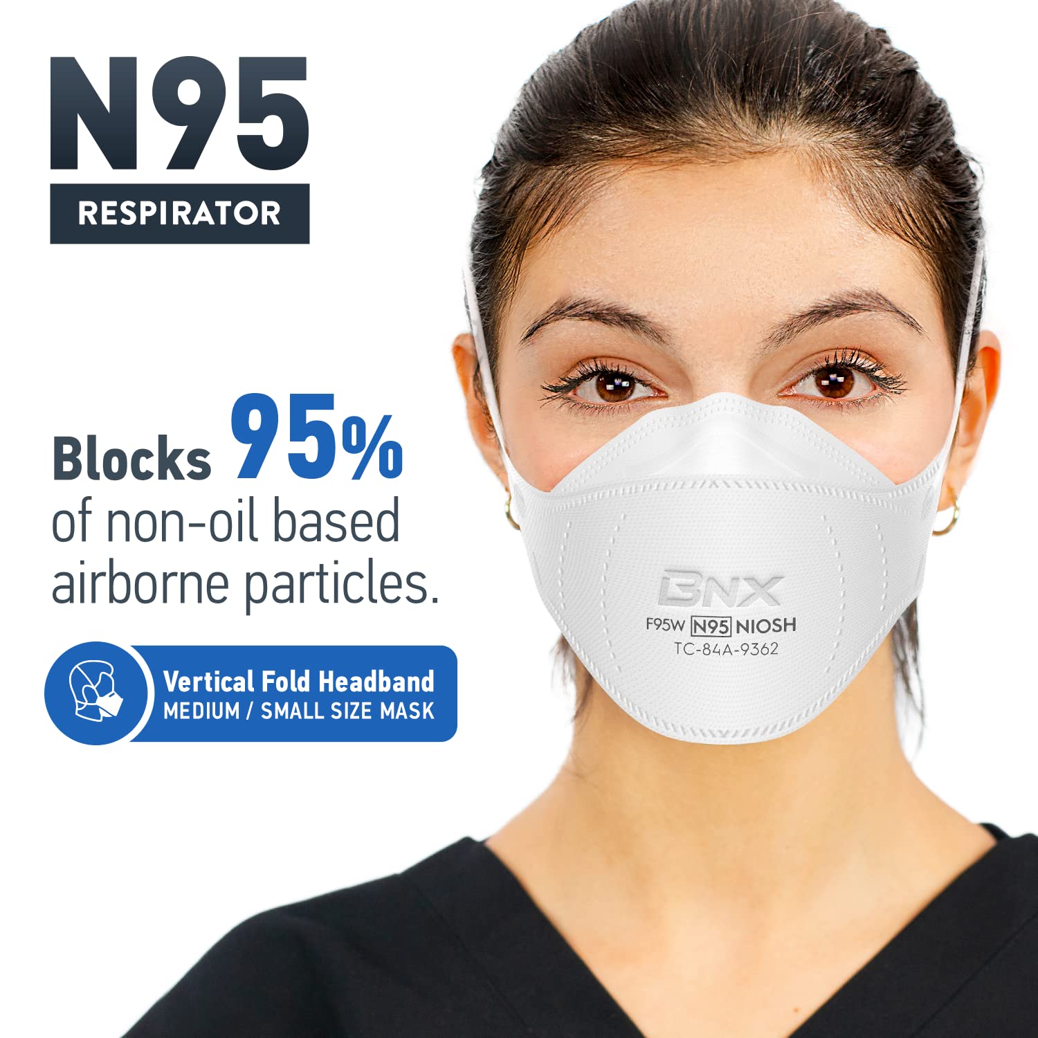 BNX N95 mask 20-pack suitable for teams in work environments.