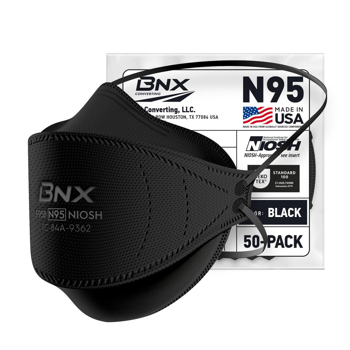 BNX N95 mask 50-pack front view for reliable everyday protection