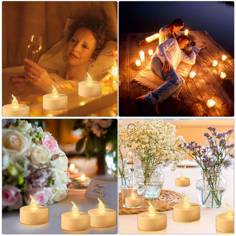 Boakboary tea light safety emphasizes kid-friendly, flame-free ambiance.