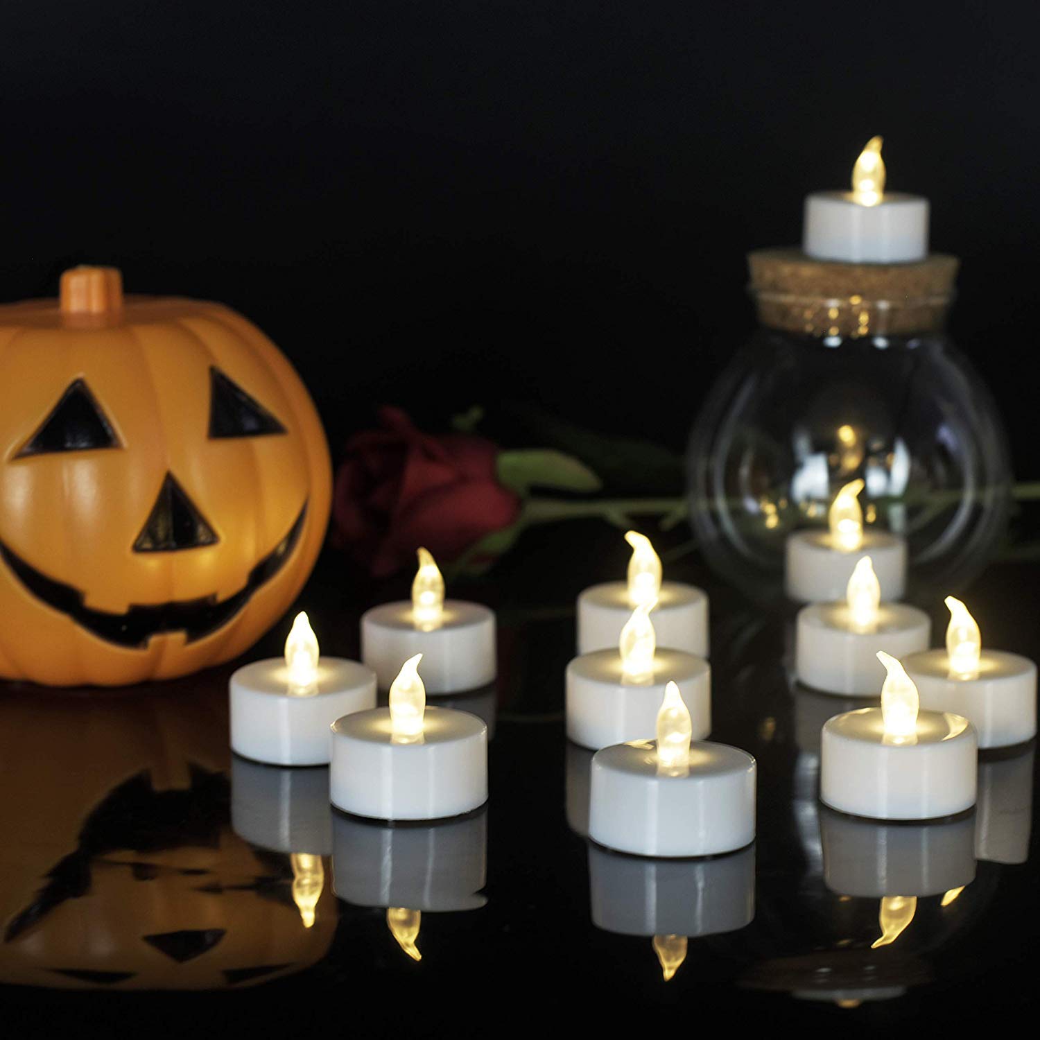 Boakboary tea light size 3-5cm diameter fits most holders.