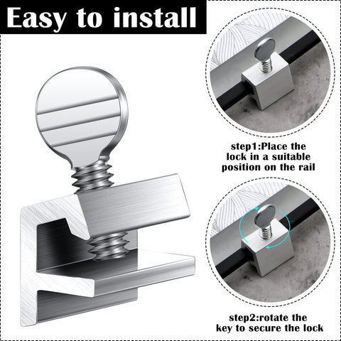 Boao silver aluminum window lock on track demonstrates rust-proof durability.