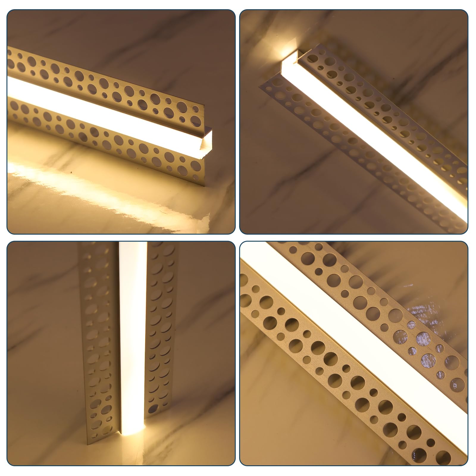Boaskul living room setup demonstrates flush LED channel integration and indirect illumination