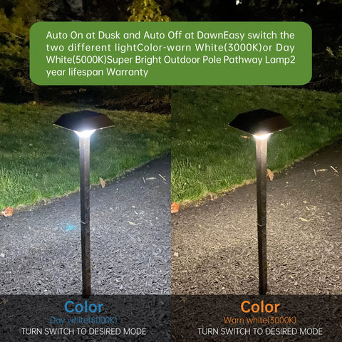 Bobcat Lighting driveway and walkway glowing along the edge at night