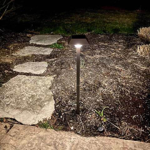 Bobcat Lighting night use showing bright path lighting