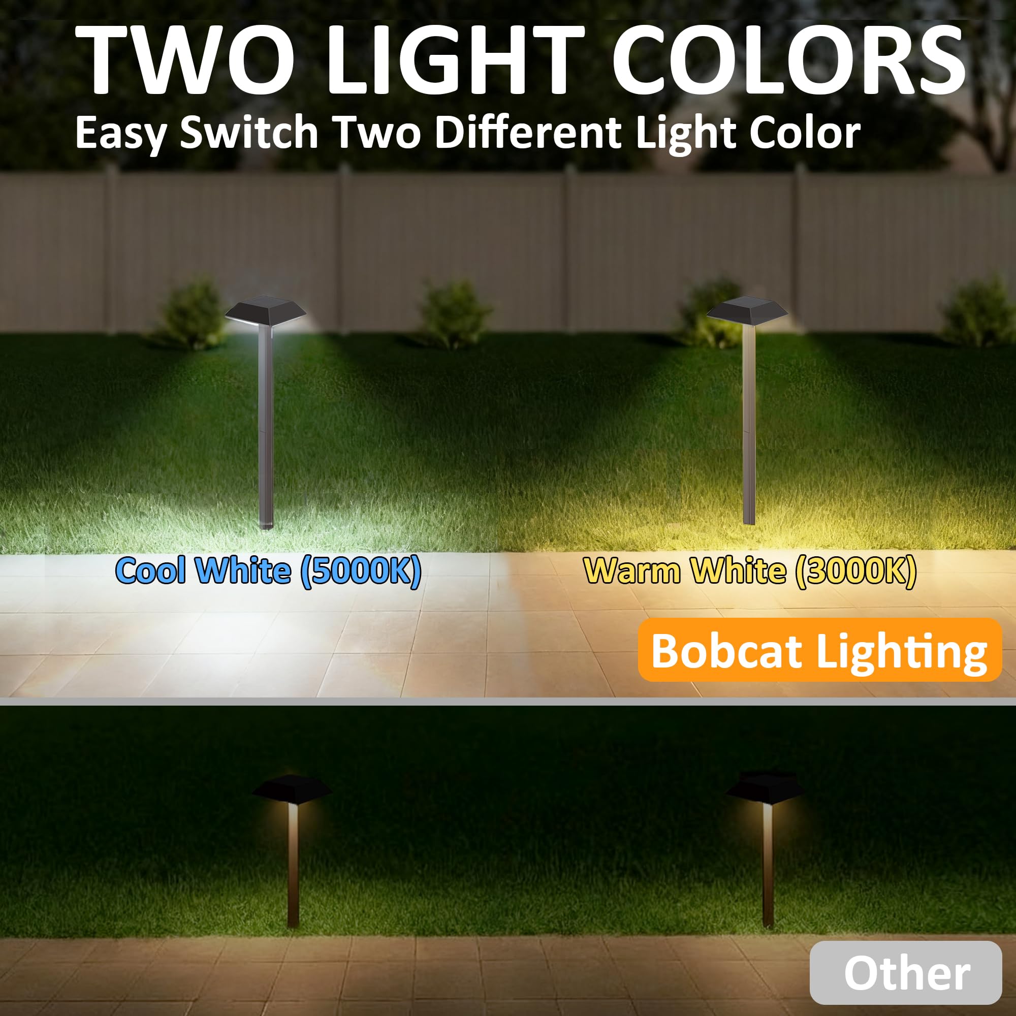 Bobcat Lighting waterproof design suitable for outdoor weather
