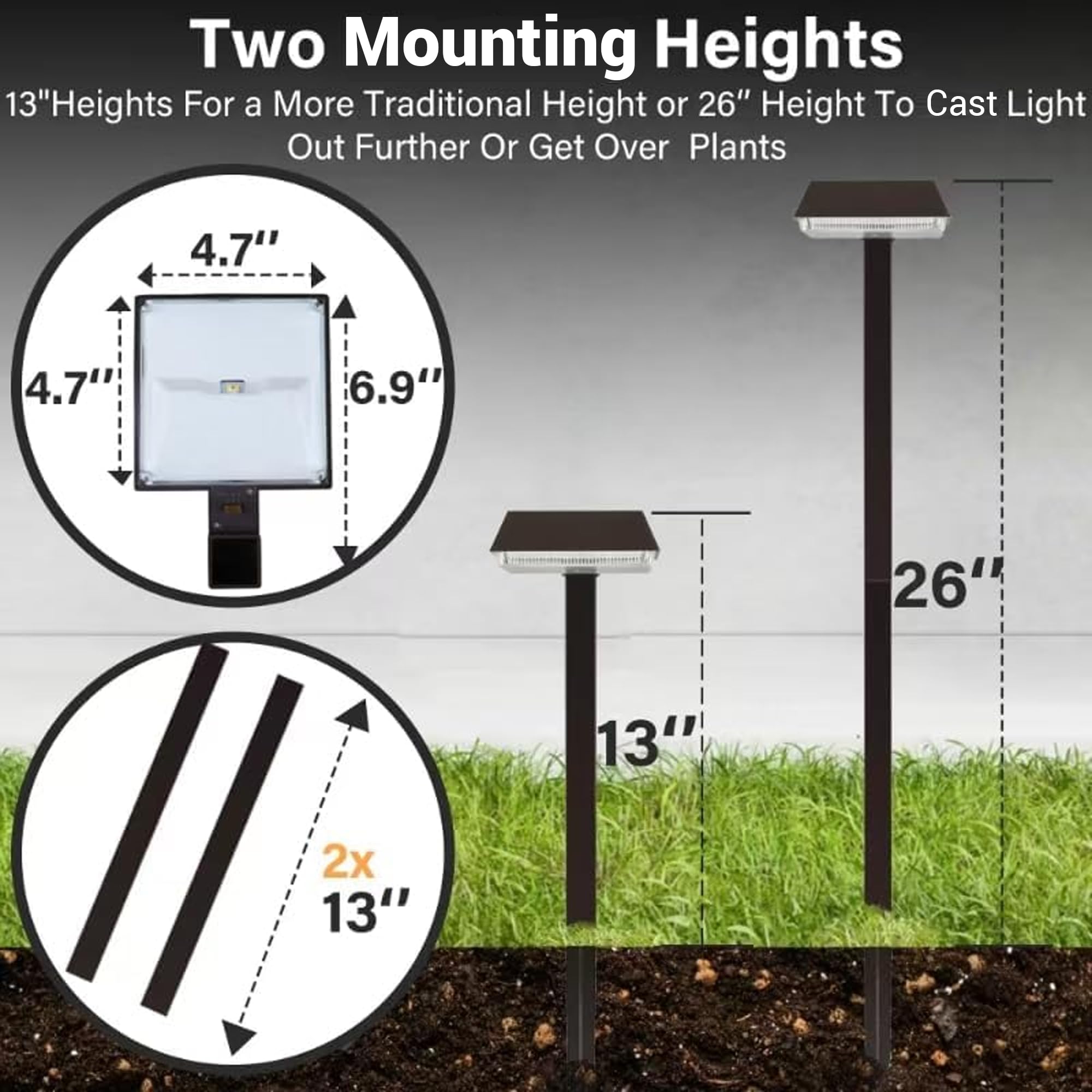 Bobcat Lighting daylight mode showcases bright 5000K illumination for outdoor tasks.