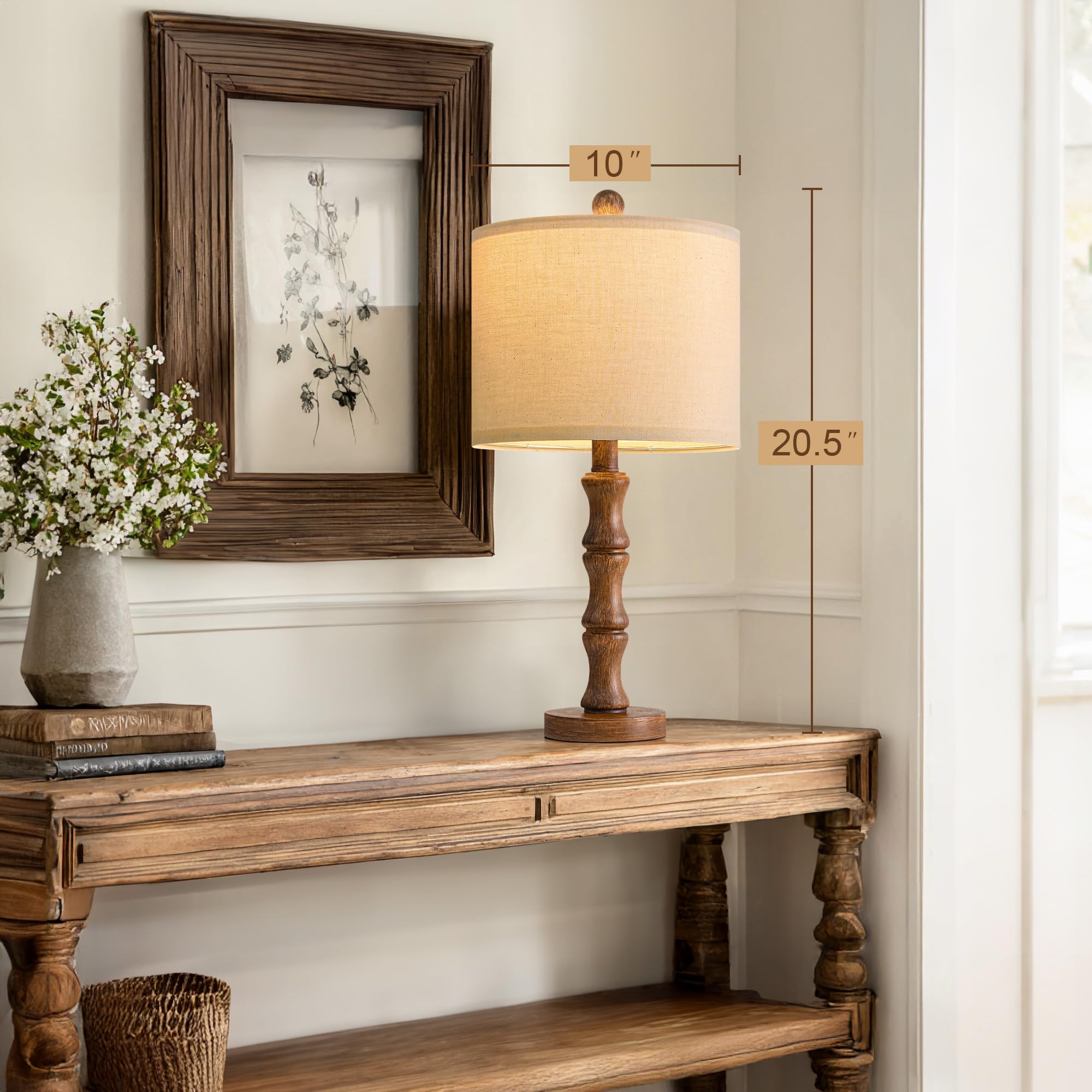 BOBOMOMO lamps on a nightstand suited for small bedrooms.