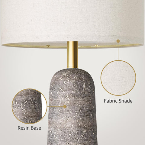 Bobomomo modern resin lamps suit modern, boho, and transitional interiors.