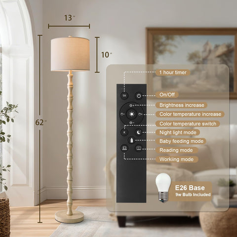 Bobomomo 9W LED bulb with 3 color temperatures for versatile tasks
