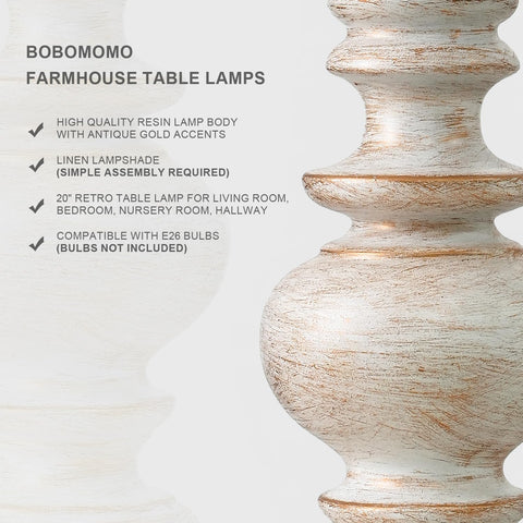 Bedside table with BOBOMOMO lamp casting warm glow