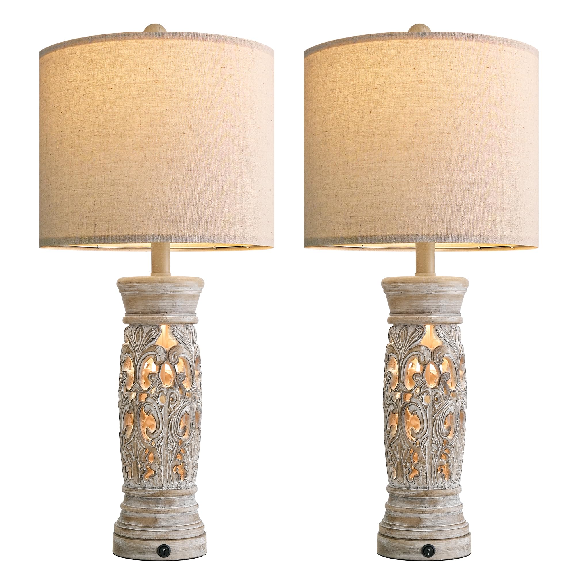 BOBOMOMO hand-painted finish adds unique charm to each lamp.