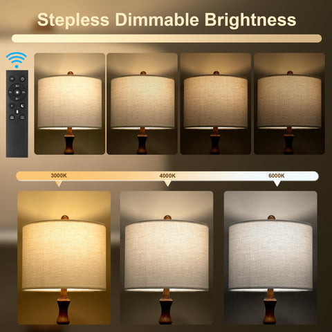 BOBOMOMO linen shade softens light for warm, cozy ambience.