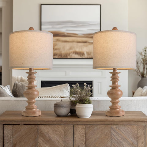 BOBOMOMO two lamps in a living room scene creating warm ambience.