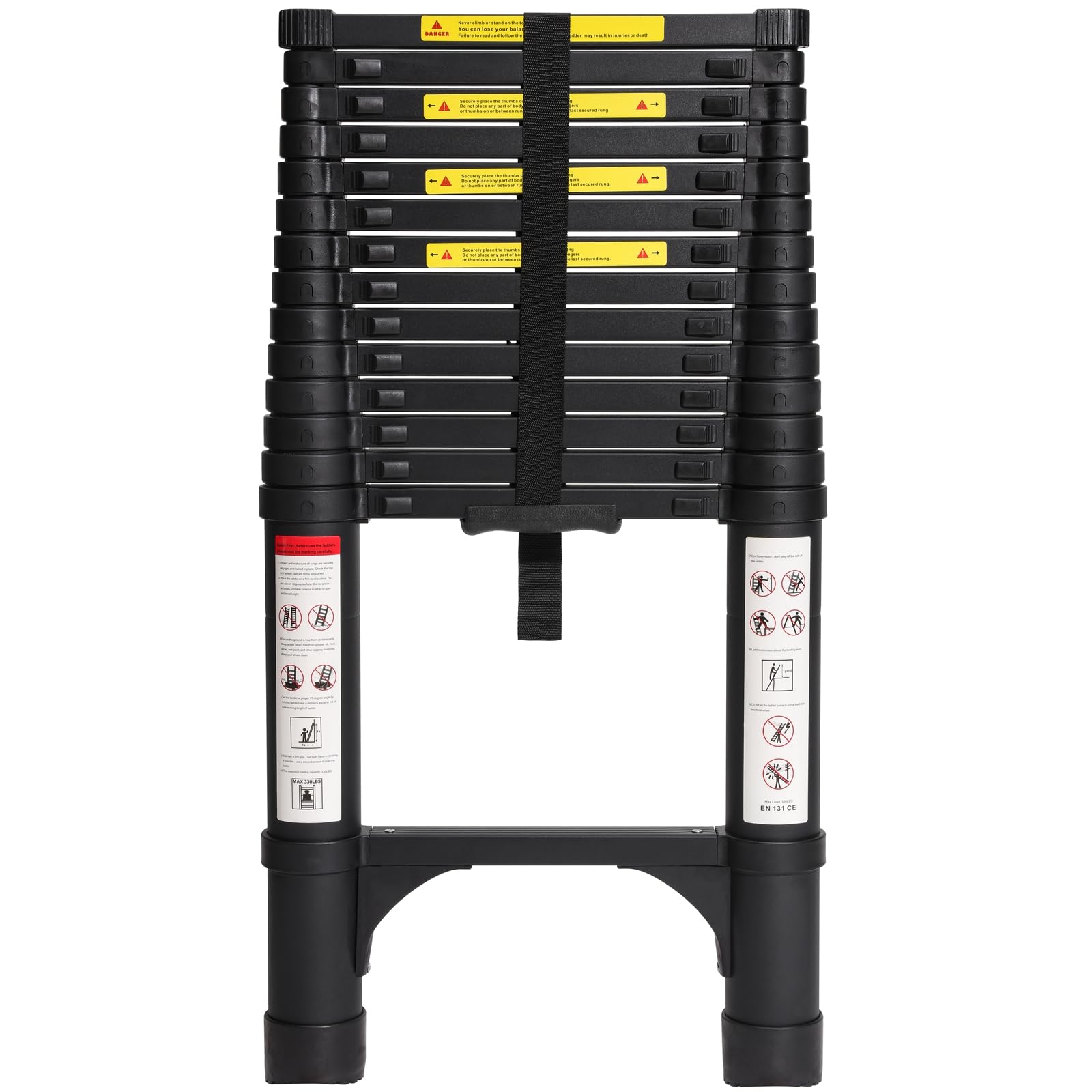 BOCOM 14.5 ft ladder extended reach for high shelves.