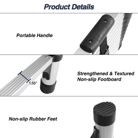 BOCOM ladder supports up to 330 pounds for sturdy indoor and outdoor tasks