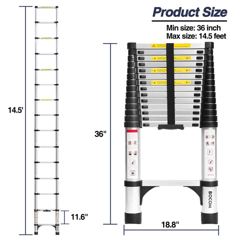 BOCOM two triangular stabilizers reduce wobble for safer climbs