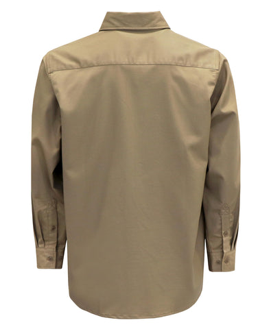 BOCOMAL FR shirt pocket detail demonstrates practical on-site tool storage