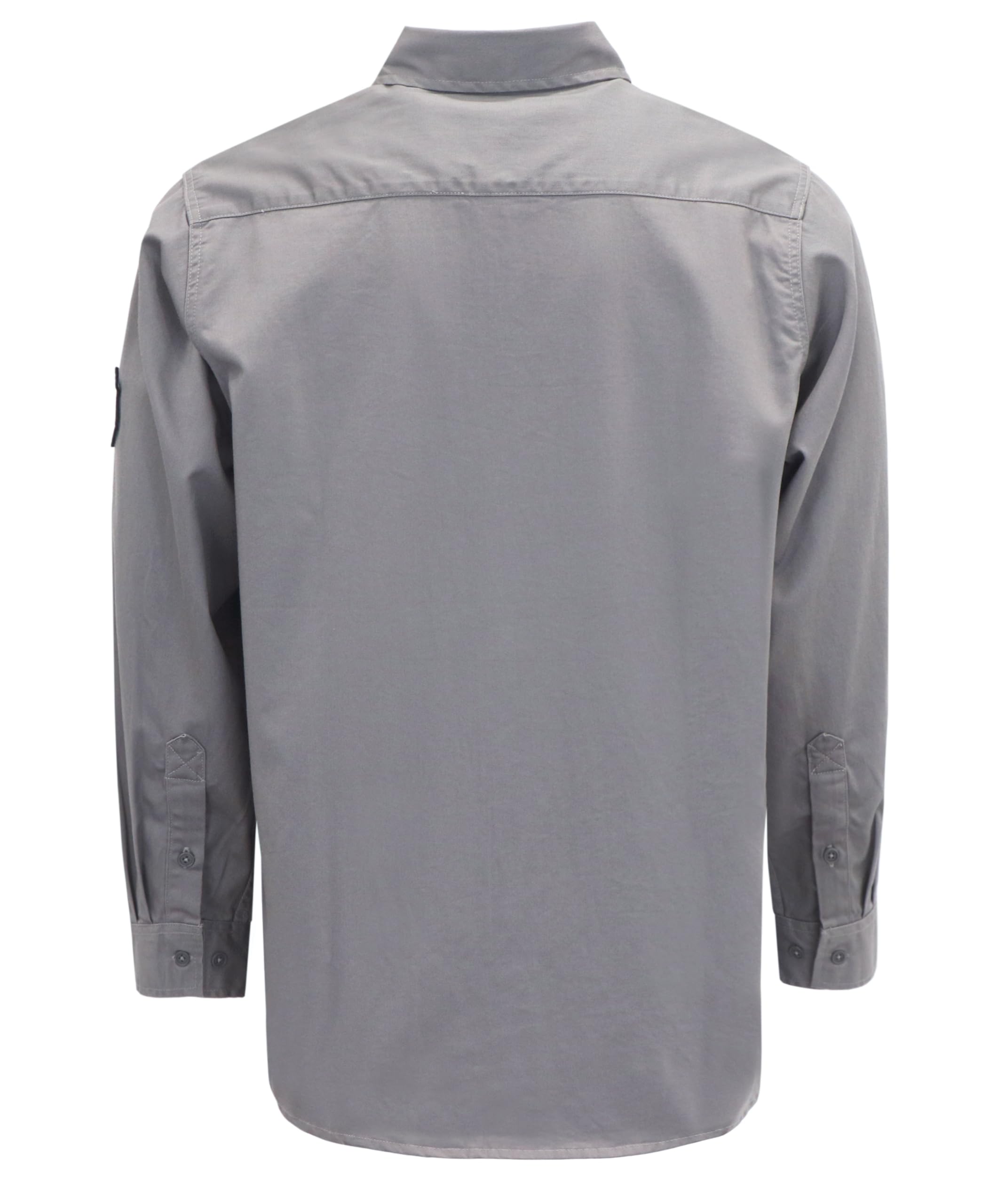 BOCOMAL FR Shirts care tag provides washing guidance for FR upkeep.