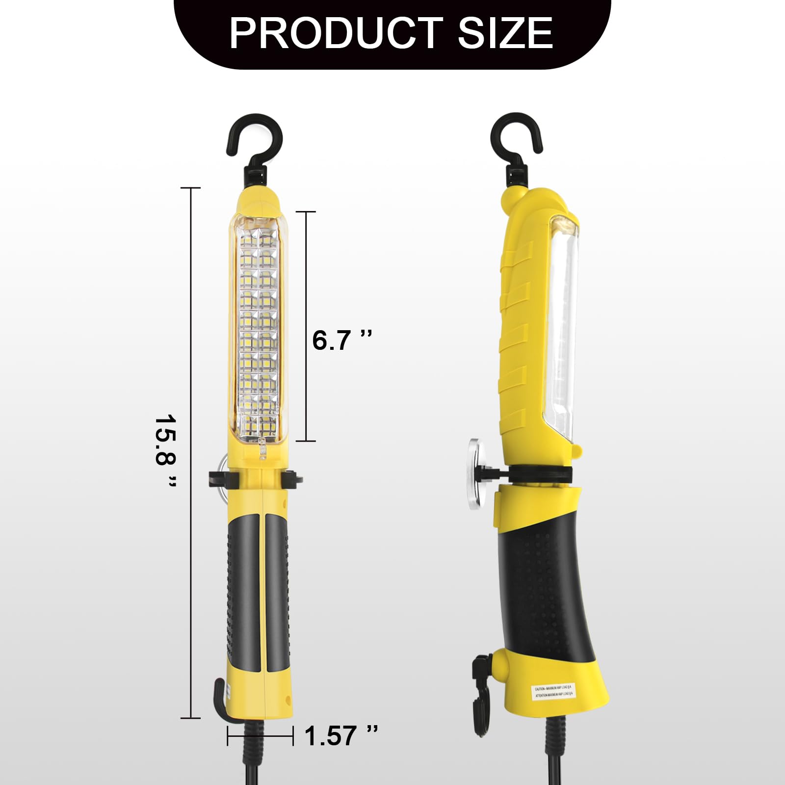 BOCPARTS LED Trouble Light emits 450 lumens for clear wide area visibility