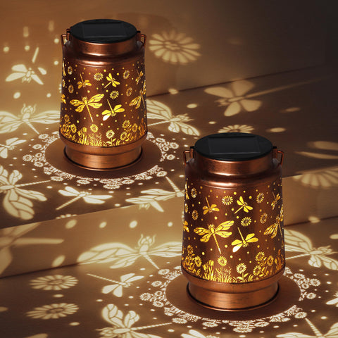 BODEVEDOB yard lantern provides warm light for patios and walkways.